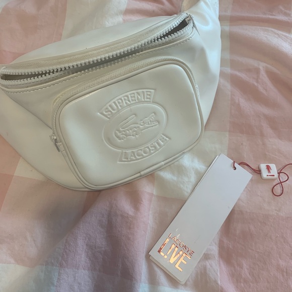 Supreme X Lacoste Waist Bag White Nwt